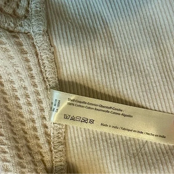 Free People Cropped Waffle Shirt - Picture 5 of 5